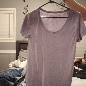 purple t shirt